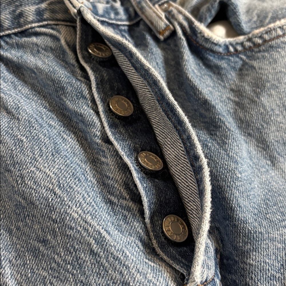 Agolde women’s Blue Jeans - size 25 - Riley - button fly - Picture 3 of 6
